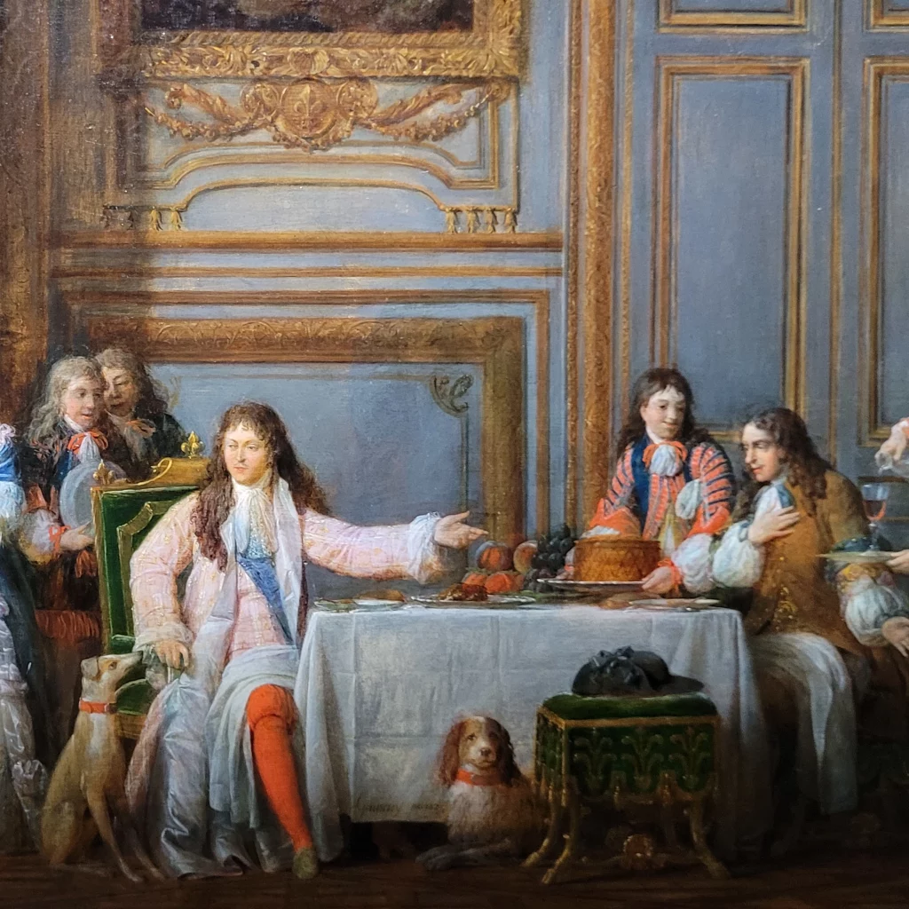 Molière honoré par le Roi Louis XIV-  Peinture présentée à la BNF rue Vivienne - Exposition Molière