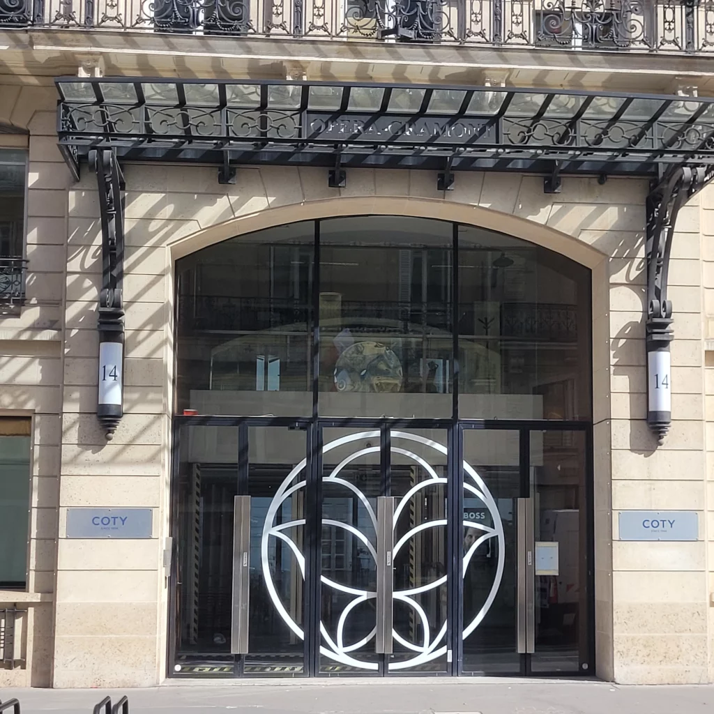 Siège France des Parfums Coty- Rue du Quatre-septembre- Paris.
Photo: BackinPARIS.