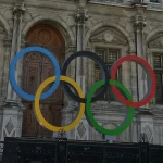 Gros Plan Anneaux olympiques -Paris