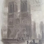 Notre Dame de Paris. gravure extraite du livre paru en 1831.
photo Back in Paris 